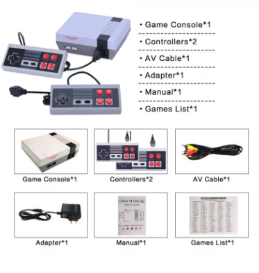 Mini Consola con 620 juegos Retro